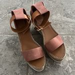 See By Chloe See by Chloé Glyn Calf Leather Espadrille Platform Wedge Sandals, Size 42 NWT Photo 5