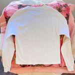 brandy melville white long sleeve crewneck t shirt Photo 6