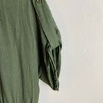 Line and Dot  Green Short Sleeve Romper Photo 5