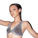 SKIMS amethyst velvet stretch plunge bralette | triangle bralette Photo 9