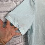 Vintage Figurfit Womens Housecoat Robe Blue Short Sleeve Size M Button Pocket Size M Photo 2