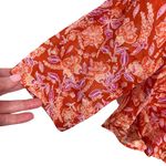 J.Crew NWT  Long-sleeve ramie tunic top in painted block print M Photo 4