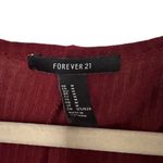 Forever 21  Womens Sz M Duster Cardigan Midi Long Length Maroon Red Side Slits Photo 4