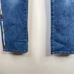 Anthropologie Pilcro Embroidered Slim Boyfriend Crop Cropped Stretch Jeans 28 Photo 6