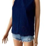 Madewell Denim Blue Jean Sleeveless Blouse Indigo Tank Top Vest Womens Blue XS Photo 8