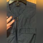Theory Women’s Cotton Chambray Utility Dress Size P (Equivalent to Size 00/0) Photo 3
