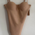 SKIMS  Body Underwire Thong Bodysuit in Clay, size XXS Photo 0