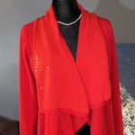 DKNY Size XS/S Red Open Front Cardigan Photo 1