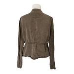 Sanctuary Safari Cargo Linen Blend Lightweight Jacket | Army Olive Green | Small Photo 2