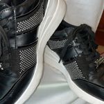Juicy Couture BLACK PLATFORM SNEAKER WITH RHINESTONES SIZE 8.5 Photo 2