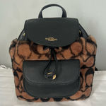 Coach  X JENNIFER LOPEZ PENNIE BACKPACK 22 IN SIGNATURE SHEARLING Photo 0