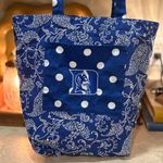Meet Duke Blue & White Paisley Tote with Structured Design Photo 1