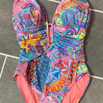 Bleu Rod Beattie Groovy Baby one-piece swimsuit size 8 Photo 0