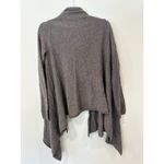 AQUA Cashmere Drape Open Front 100% Cashmere Cardigan Sweater Small 2162 Gray Photo 1