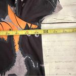 Halloween Novelty Top Womens 2X Orange Black Cats Pumpkins Short Sleeve Stretch Photo 6