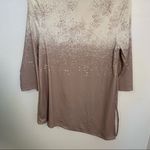 H by Halston H Halston Asymmetric Tunic Top White Tan Dots XS Photo 5