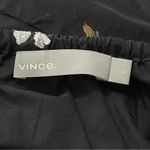 Vince  Women’s Size L Black Floral Embroidered Knee Length Cotton Full Skirt Photo 5