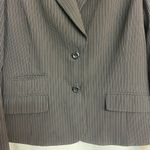 Vintage i.e. women’s business suit size 10 black/brown pinstripe Black Photo 3