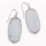 Kendra Scott  Elle Slate Cat’s Eye Drop Earrings in Silver Frame Photo 0