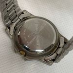 Vintage Milan date women wrist watch gold silver tone 28mm running Photo 6