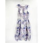Slate + Willow Gabi Purple Floral Jacquard Print Sleeveless V-Neck Dress Size 6 Photo 37