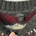 J.Crew Grey Fair Isle Icelandic Bejeweled Sweater Dress S Photo 5