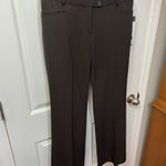Rafaella Curvy Fit Wide Leg Chocolate Brown Dress Pants Sz 6 NWT Photo 2