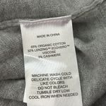 Quince  Gray Lightweight Cotton Cashmere Pullover Crew Sweater Photo 3