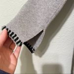 Magaschoni  Grey Open Front Long Line Cardigan Sweater Duster Womens M Coatigan Photo 3