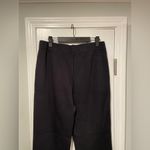 L.L. Bean Size M Black Elastic Waist Pull Soft Stretchy Wide Leg Lounge Pants Size M Photo 5