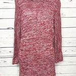 New Directions Cowl Neck Red Knit Oversized Sweater Tunic Top Size Small Photo 8
