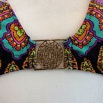 Trina Turk  Medallion Buckle Bikini Tie On Top (TOP ONLY) Size Small Photo 95