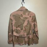 Anthropologie ‎ Lida Pink Camo Utility Jacket Photo 4