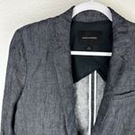 Banana Republic Women's Blazer Blue Linen One Button Casual Photo 1