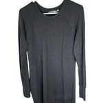 Athleta Women's Gray Criss Cross Sweatshirt Dress Size S Knee Length Photo 0