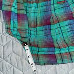 Free People shorts women’s size 4 Green Isla Plaid Madras Cuffed chino belt loop Photo 10