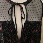 Volcom  Black and Red Floral Sleeveless Top Size M Photo 3