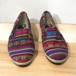 Vans  Classic Slip On Dri-Lex Loafers Sneakers Striped Multicolor Womens Size 6 Photo 2