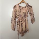 Allison New York One Shoulder Floral Romper ruffle one Photo 1