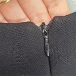 Insight Black Sweater Dress Women’s Midi Zipper Detailed Size 8 Photo 3