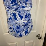 One Piece Penbrooke Blue/White Print V Neck Sleeveless  18 Photo 4