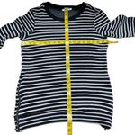 Drew Striped Black White Side Zipper Pullover Jumper Sweater Size Medium Photo 8