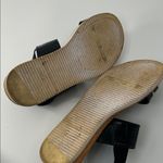 Italian Shoemakers  Black Croc-Embossed Sandals Photo 6
