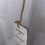 Cost Plus World Market Cream Blouse with Embroidered Sleeves sheer poof Sleeves Size L Photo 7