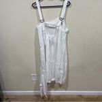 Anthropologie NWOT antropologie Taped Cutwork Tank Linen Minidress size large white Photo 4