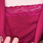Roaman’s pink layered lace cowl neck sweater Size 4X Photo 3