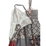 Rachel Zoe ‎ Linen Patchwork Floral Paisley Midi Dress Pockets Multicolor Size 10 Photo 6