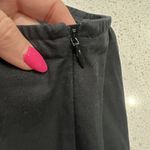 Eileen Fisher  Size L Pants Slim Knit Crop Pants Black Stretch Side Zip Capsule Photo 5