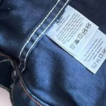 Eddie Bauer Edie Baurer Womens Size Small dark blue/gray Shaped Trucker Button up Denim Jack Photo 12