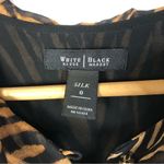 White House | Black Market  WHBM Brown Tiger Print Silk Mini Dress 0 Photo 4